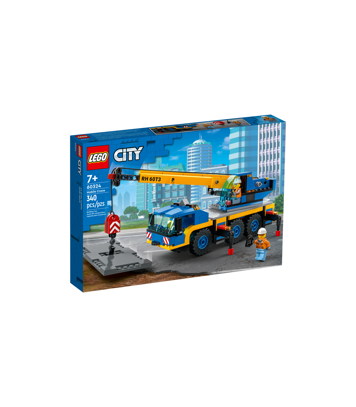 LEGO City Great Vehicles Gru Mobile, Veicoli da Cantiere, Camion  Giocattolo, Giochi per Bambini dai 7 Anni in su, 60324