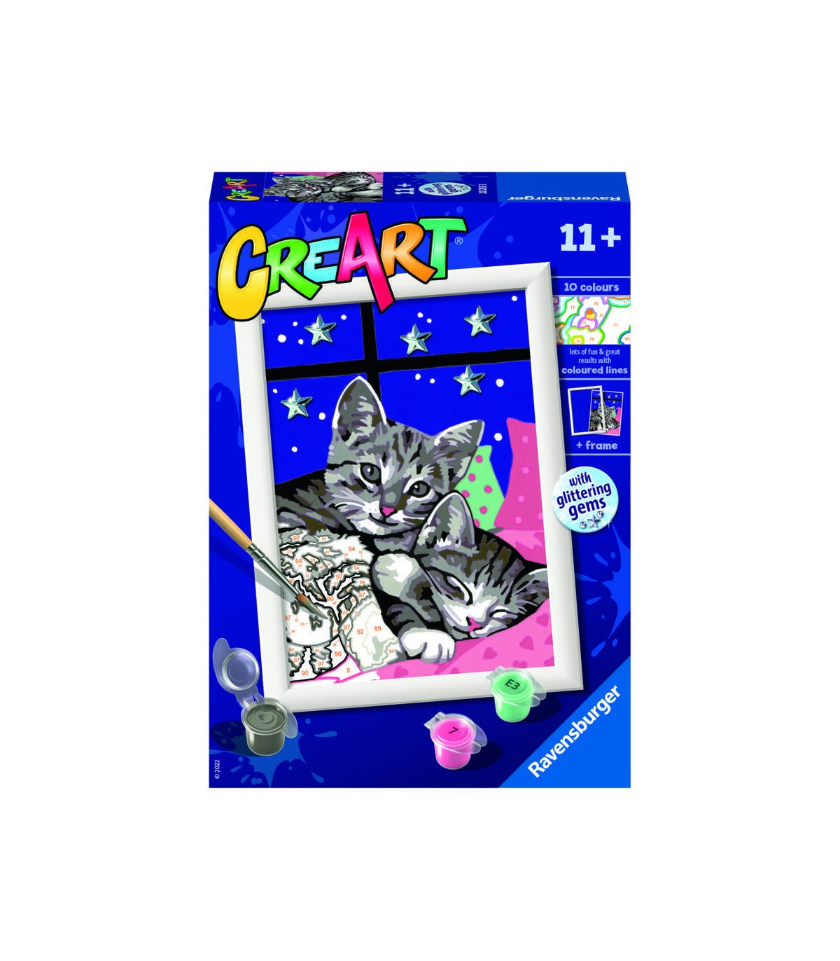 Ravensburger - CreArt Serie E: Dolci Gattini, Kit per Dipingere