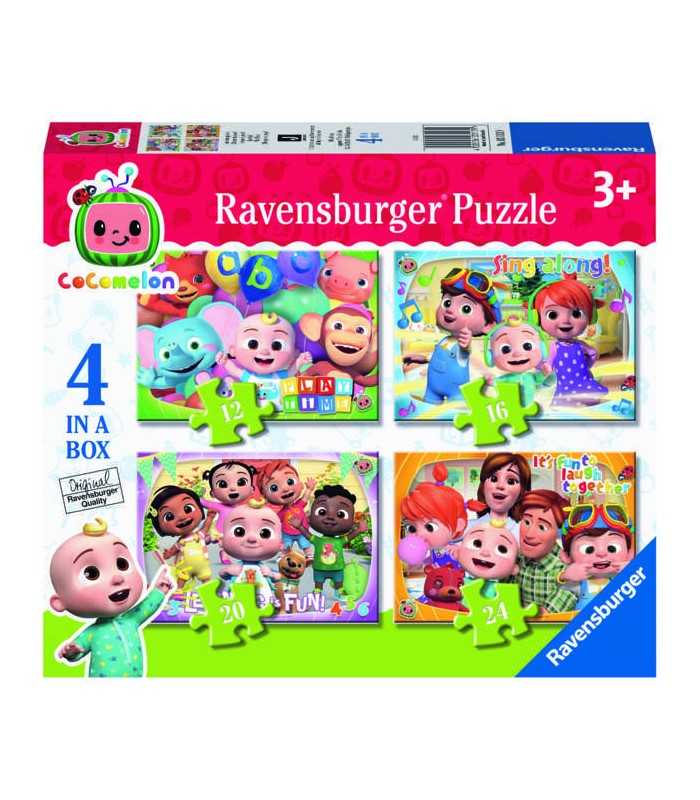 4 Puzzle in 1 Cocomelon, Puzzle fino a 99 pezzi, Ravensburger