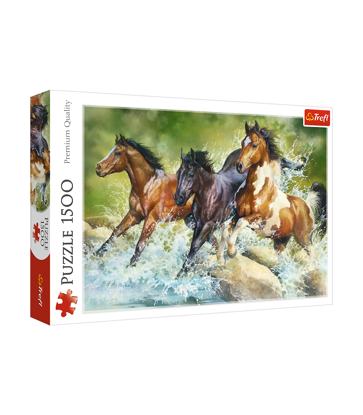 Puzzle 1500 Pz - High Quality Collection - Cavalli In Corsa