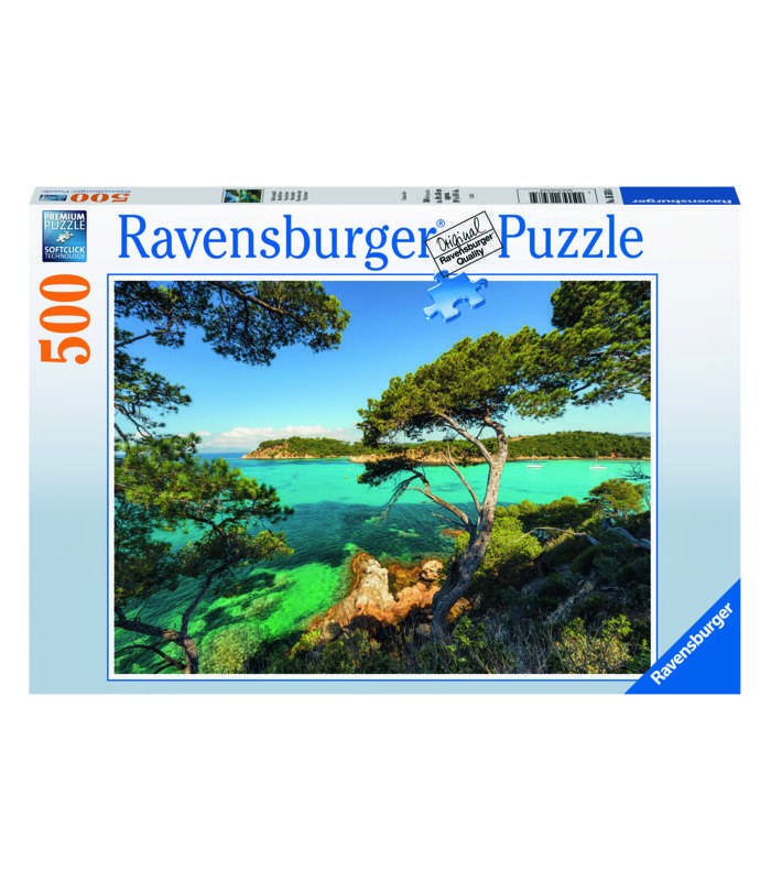 Ravensburger - Puzzle Vista sul Mare, 500 Pezzi, Puzzle Adulti